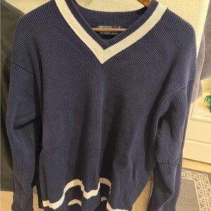 Polo Ralph Lauren Men's Navy Blue V-Neck Sweater